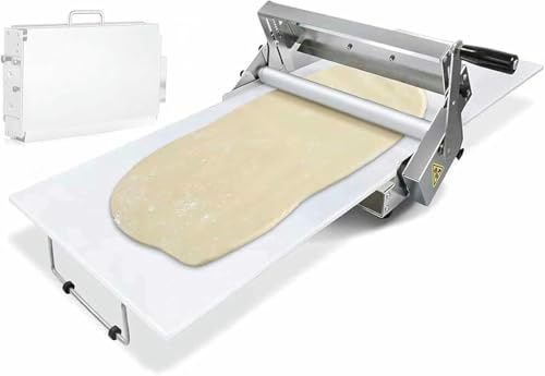 BGVYFXEZ Sfogliatrice Pieghevole con Tavole per sfogliatura, Macchina per la stesura della Pasta in Acciaio Inossidabile, Macchina per la stesura della Pasta Manuale, per Pane, Biscotti e Dessert