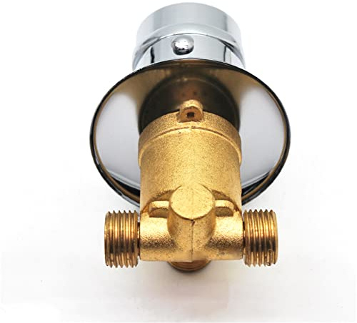 Mitigeur de douche en laiton avec inverseur 2/3/4/5 voies Cartouche en céramique pour eau chaude et froide Idéal pour cabine de douche – Solution de plomberie polyvalente et durable