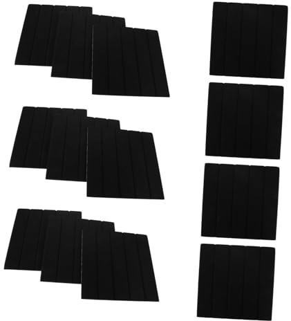 iplusmile 12pièces Panneaux Isolation Phonique pour Murs et Plafonds Absorbant le Adaptés aux Home Cinémas Chambres et Bureaux avec Design à Rayures Verticales