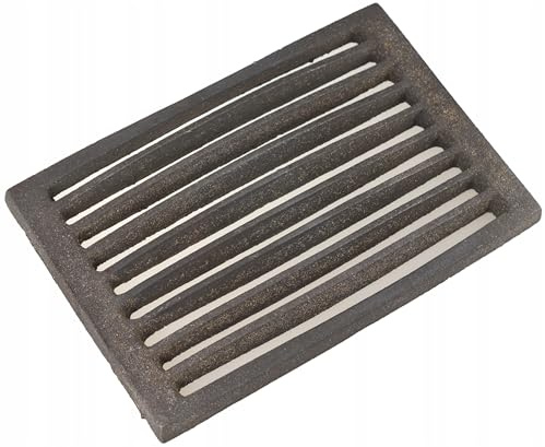 FEINZ Kaminofen-Rost 300x200 mm | Gusseisen, Ersatz-Rost, Kamin, Ofen, Grill, Küchenofen, robuster Einsatz, massiv, hitzebeständig, Ofenrost
