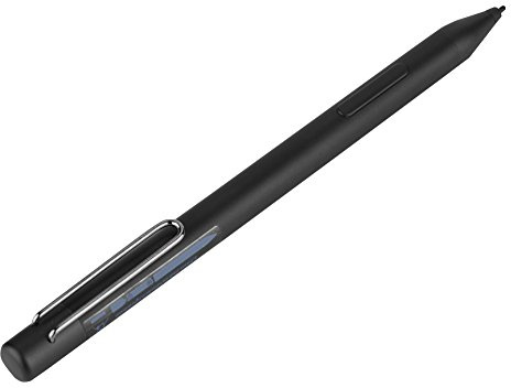 Aramox Stylet pour Tablette en Plastique et Métal, Stylo Numérique 1024, Gomme Sensible à la Pression, Droit pour Dessiner, écrire, Prendre des Notes sur Les Transformateurs T3 et X360 (Black)