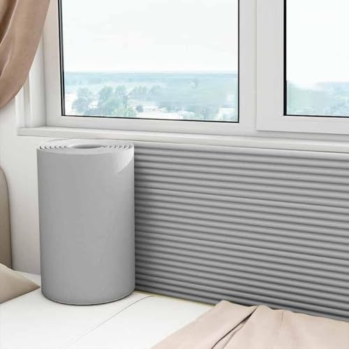 Générique Panneaux muraux rembourrés Auto-adhésifs 20cmx200cm (Gris Clair)