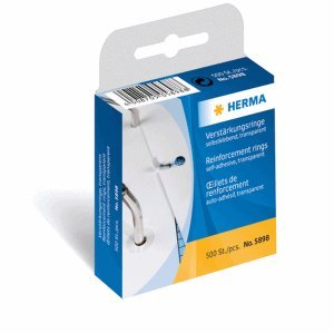 HERMA 10 x Verstärkungsringe selbstklebend transparent VE=500 Stück