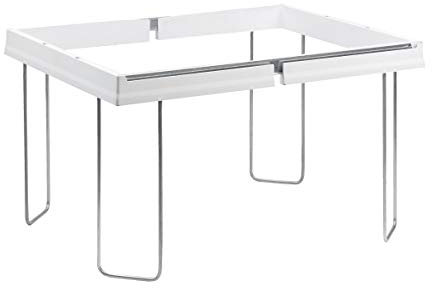 Smead Cadre de dossier suspendu, réglable, 33 x 23,5 x 40,6 à 61 cm (l x H x L), blanc et argenté, format lettre (64851)