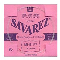 CUERDAS GUITARRA CLASICA - Savarez (521/R) Carta Roja 1ª (Minimo 10 Unidades)