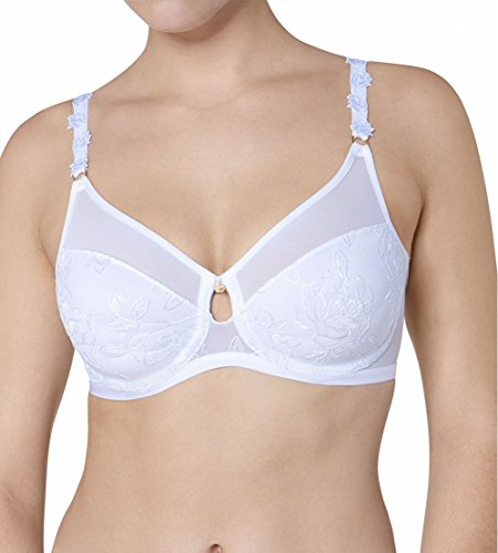 Triumph Damen BH Wild Rose Florale W01 (75G, Weiß(03))