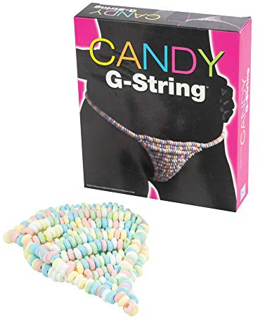 Süßigkeiten-Stringtanga, für Damen und Damen, perfekt für geheimes sexy Weihnachtsstrumpf, für Weihnachten, Geburtstag, Junggesellinnenabschied, Geschenkidee – 1 Stück
