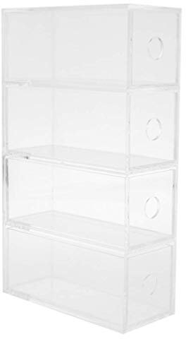 Tubayia Transparente Acryl Aufbewahrungsbox Schubladenbox Schmuckkasten für Brillen/Lesebrillen/Sonnenbrillen/Makeup