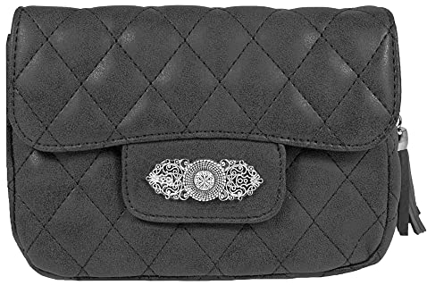 Trachtenland Gesteppte Handtasche Alessia - Schwarz