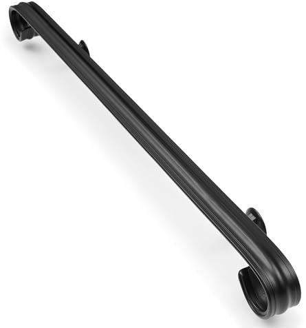 Cocopark Barandilla de hierro forjado negro mate, Soporte Pasamanos, Soporte para Pasamanos, para montar en la pared (1,5 m)