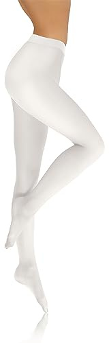 sesto senso Collant Donna Bianco in Microfibra Opaca 40 Den 3 M Bianco
