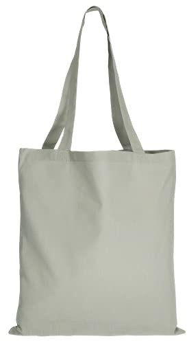 TEXXILLA 10er | 25er | 100er Pack Baumwolltasche - 28 Farben | mit Zwei Langen Henkeln | 38x42cm | Jutebeutel | Einkaufstasche | unbedruckt