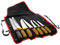 Pradel Excellence - Set de Couteaux de Boucher Authentique - 6 Couteaux + 1 Fusil d’Affûtage + 1 Sac Convertible en Tablier - Acier 3CR14 - Compatible Lave-Vaisselle - Boîte Couleur