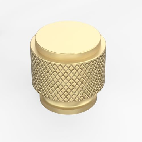 Amerdeco 10 Stück Gold Möbelknöpfe Schrankknöpfe & Schubladenknöpfe für Schränke, Türen & Kommoden