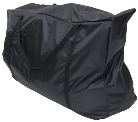 Gatuida Foldable Wheelchair Storage Bag, Lightweight Waterproof Oxford Cloth Carrying Bag for Folding Wheelchairs to Hang on Back, Travel Tote Rollator, Black, 43.3 X 29.1 X 11 Inches