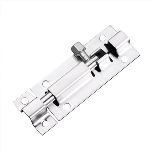 1.5 zoll Eye Latch Türschloss Slide Bolts Lock, Heavy Duty Edelstahl Tor Riegel für Schrank Schrank Tür Fenster Garage Tor, keine Schrauben