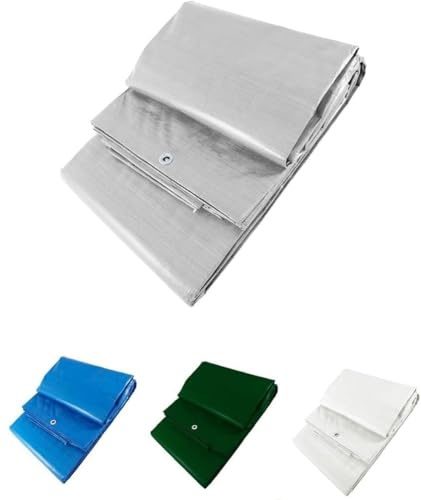 Mugar- Toldos o Lonas de Sombreo y Protección de 90g/m2 Medidas Disponibles - Resistentes a Rayos UV e Impermeables (6x10 Metros, Blanco)