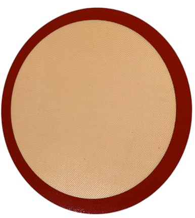 PRETYZOOM Silicone Baking Mat Reusable Non-stick Pizza Baking Sheet Round Oven Liner for Home and Bakery