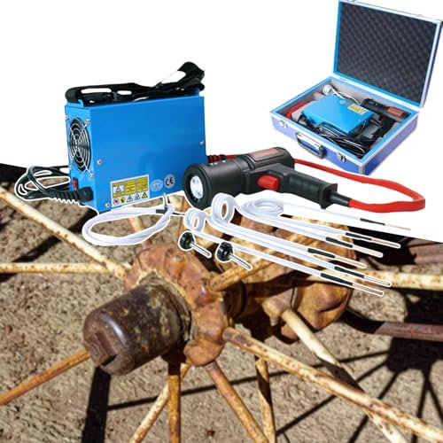 Induction Heater Bolt Removal, 1500W Flameless Heat Induction Tool for Rusty Screw Removing, No Water Cooling Required, with 4 Coils and Smart Protection,220V