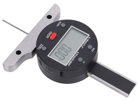 Digitaler Tiefenmesser, Elektronischer Tiefenmesser, 0–30 mm Messbereich Tiefenmesser Tiefenmessgerät mit Lcd-Bildschirm und USB-Anschlüssen für Holz-und Metallbearbeitung
