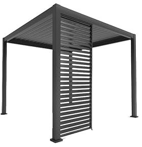 Green Spirit Pergola Seitenwand Mirador für 3m Pergola Classic & Deluxe - Anthrazit, 93x236 cm, Windschutz, Sonnenschutz, Sichtschutz Paneel