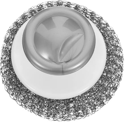 FONDOTIN Cepillo De Cocina Para Lavar Platos Raspador De Platos Para Ollas y Sartenes Acero Inoxidable Mango Ergonómico Secado Rápido Limpieza Doméstica