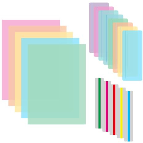 18pcs Dyslexia Overlays, Coloured Overlays for Overlays for Reading Highlight Strips Dyslexia-Aids for Students to Reduce Visual Stress and Dyslexia Aids to Increase Reading