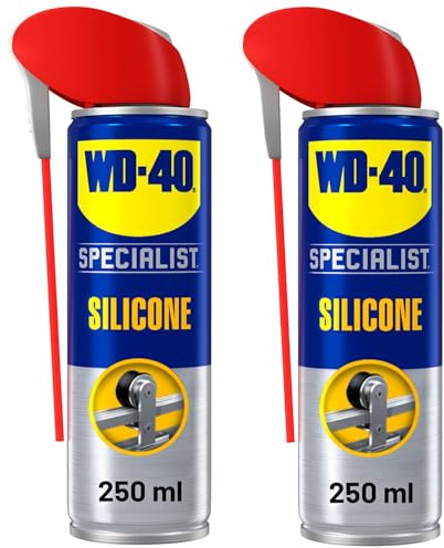 Silicone Spray Lubricant 250ml Pack of 2 – Versatile All-Weather Protection for Extended Tool Life, Repels Moisture, Dust & Grime, Reduces Friction, Smart Straw Applicator Included