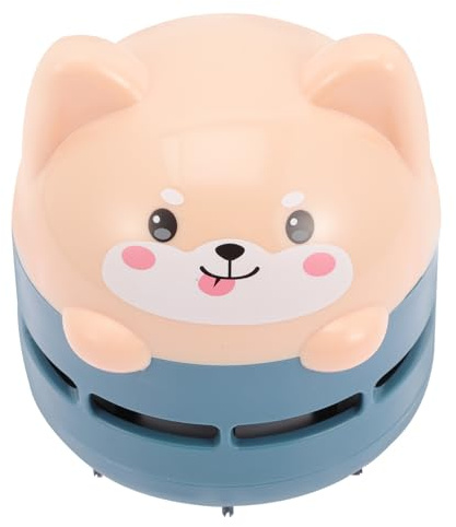 BESTonZON Mini Aspirateur de Table Portable en Abs de Chat Mignon Charge USB, Nettoyant Pratique pour Poussière Difficile à Atteindre au Bureau Voiture