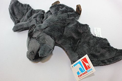 Unbekannt Cornelißen - 1017150 - Fledermaus, Plüsch, schwarz, mit Aufhänger, ca. 34cm, Stofftier, waschbar bis 30 Grad