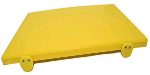 MCM-Service-Srl Tabla de Cortar de Polietileno Profesional Amarillo 40 x 30 x 2 + Lugar + Kit Antideslizante
