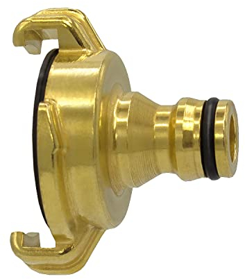 VARIOSAN Schnellkupplung auf Steckkupplung Adapter 12999, Messing blank, System Geka