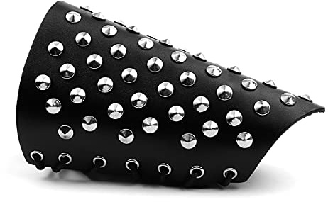 Eigso Punk Gothic Armband Verband Handgelenk mit Wachsseil und Kreuzverschluss für Damen und Herren