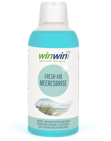 winwinCLEAN® Raumluftdeo 'Meeresbrise' I Luftreinigungs-Konzentrat I Für Luftreiniger, AIR Purifier & Raumluftreiniger mit Wasserfilter I Entfernt Pollen, Staub, Tierhaare, Schimmel, etc I 0,5L