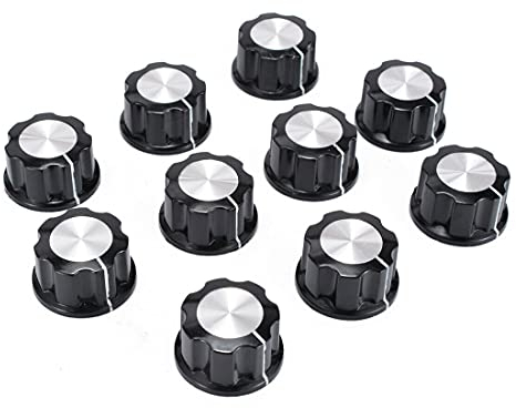 10 Stk Potentiometer Drehknöpfe 6mm Knopf Regler Kappe Drehknopf Potiknopf