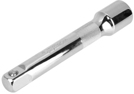 Yosoo Stahl 1/2 Zoll extra lange Erweiterungsstange Laufwerk für Buchse Schraubenschlüssel Ratsche Handle (mittel) für Erweiterung Quadrat Laufwerk 1/2 120mm lange Erweiterungsstange