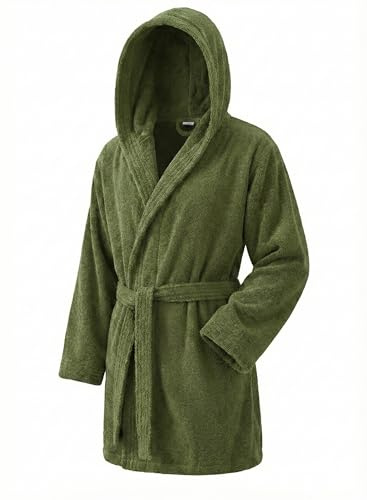 Top Towel - Elegant - Albornoz Mujer y Hombre 100% Algodón, 500 g/m² - Opción con Capucha o Sin Capucha - Suave y Absorbente para Ducha, Spa y Piscina