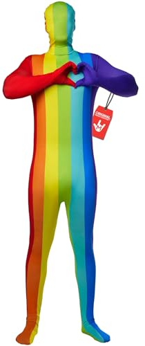Morphsuits Morph Regenbogen Erwachsene L Disfraz Arcoiris Adulto, Disfraz Segunda Piel,