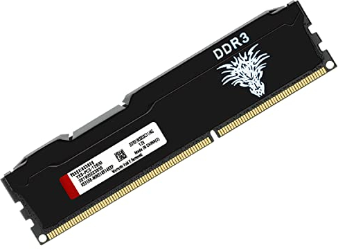 DDR3 8GB Desktop RAM 1333MHz PC3-10600 UDIMM Non-ECC Unbuffered 1.5V 2Rx8 Dual Rank 240 Pin CL9 PC Computer Memory Upgrade Module Arbeitsspeicher Kit (Schwarz)