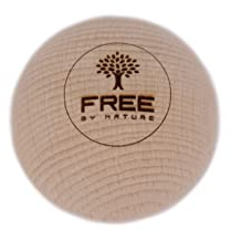 Free by Nature® Halbkugel aus Holz 5 cm zur Behandlung von Triggerpunkten am Fuß | Triggertool aus 100% Holz zur Selbstmassage | Massagehalbkugel nachhaltig in Deutschland gefertigt (5 cm)