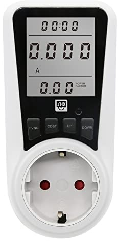 SHX Energiekosten-Messgerät SHX-PM05FW - Stromkosten im Überblick - Datenspeicher via Akku - großzügiges LCD-Display - einfache Bedienung