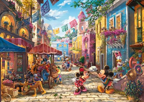 Schmidt Spiele 57397 Thomas Kinkade, Disney, Mickey and Minnie in Mexico, 6000 Teile Puzzle