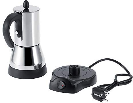 EVGATSAUTO Caffettiera Elettrica, Caffettiera Elettrica in Acciaio Inossidabile da 200/300 Ml Caffettiera Elettrica Spina UE 220 V (300 ml)