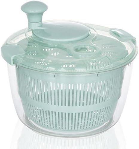 JOEBO Salad Spinner Large Plastic Kitchen Salad Spinner 5 Litres Quick Vegetable Dryer BPA Free /72 (Color : Blue)