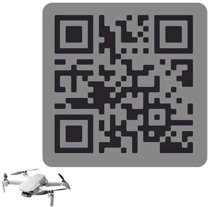 EDURAIT - Namensschilder für Drohnen, personalisiertes Nummernschild aus Aluminium für alle Drohnenmodelle, AESA-Normen … (QR-Platten)