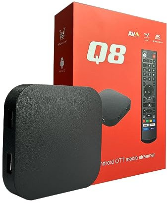 BOXPUT Q8 – Android 11.0 TV Box 4K Amlogic S905Y4, 4GB RAM + 32GB, Wi-Fi Dual-Band BT 5.0, Telecomando Vocale