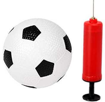 Happyyami Fußball-trainingsset Mit Aufblasbarer Fußballs Fußballtüren Und Inflator Sportspielzeug Für Außenbereich Weiß Schwarz Langlebig Und Sicher