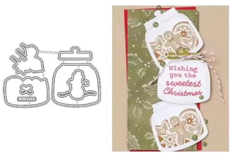 2025 Neue Weihnachtstag Klar Stempel Und Metall Schneiden Sterben Set, Für DIY Scrapbooking Handwerk Allerheiligen Geburtstag Grußkarte Feiertage (M3445-stempel und Stanzformen Set)