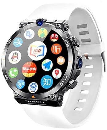 Reloj inteligente con tarjeta SIM 4G, cámara dual HD, NFC y posicionamiento GPS en tiempo real para hombres