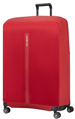 Samsonite TA Revolution - Faltbare Schutzhülle für Koffer Größe XL, Kofferhülle passend für 81–86 cm, Reisekoffer Schutz, mit reflektierendem Detail, Rot